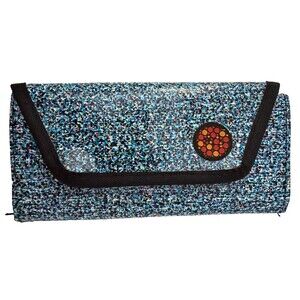 Vy & Elle Recycled Full Size Vinyl Wallet from Billboard Trifold Multicolor NEW